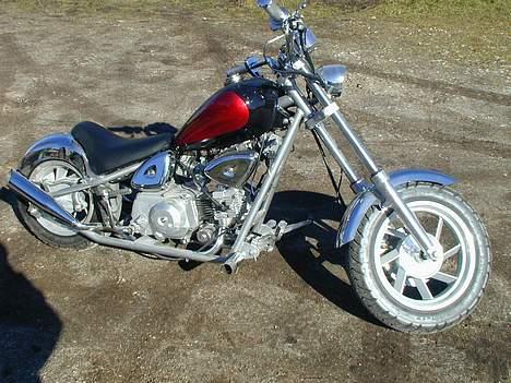 MiniBike "Chopper med Honda motor" - Dette er den fedeste chopper...Den lyder skide godt, og flyder bare af sted med en dejlige 4-takt motor... billede 1