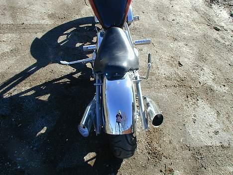 MiniBike "Chopper med Honda motor" - Dobbelt udstødning, og en lækker krom skærm... billede 6