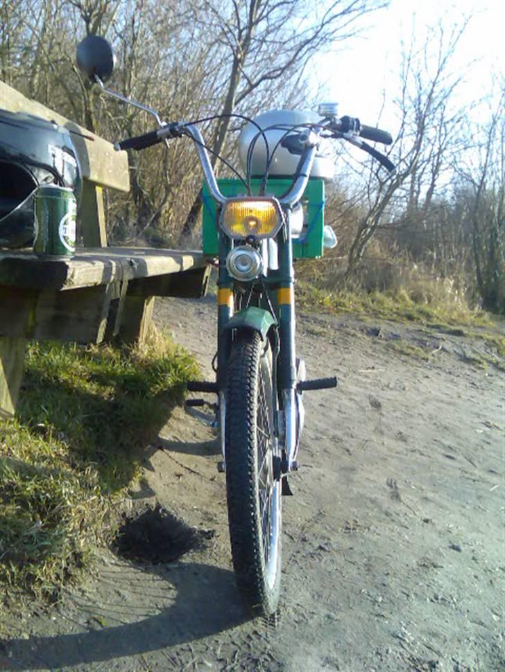 Puch Maxi Zwei Gear "Kutteren"     .:SOLGT:. - Flot gult lys. Det er ægte gejl billede 8