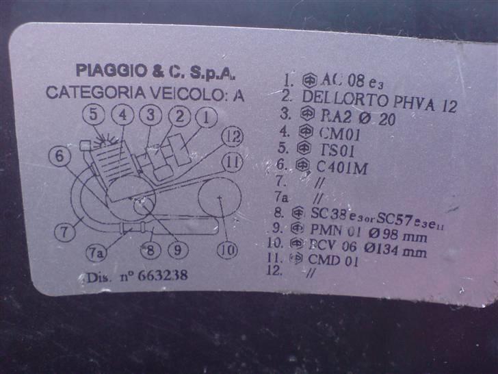 Gilera Stalker (Sport) // Solgt - Ja det er beviset for at der kun sidder 12mmDellorto på de nye Stalkere billede 16