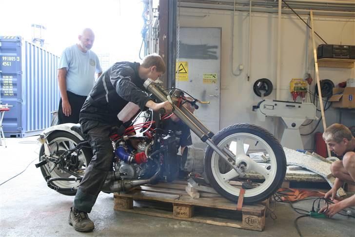 Veteraner custom chopper - Tidlig test af chopperen billede 1