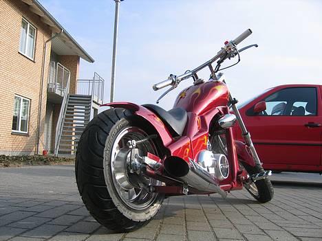 MiniBike har3..1 chopper 1 racing  - her er min chopper bagfra.... billede 1