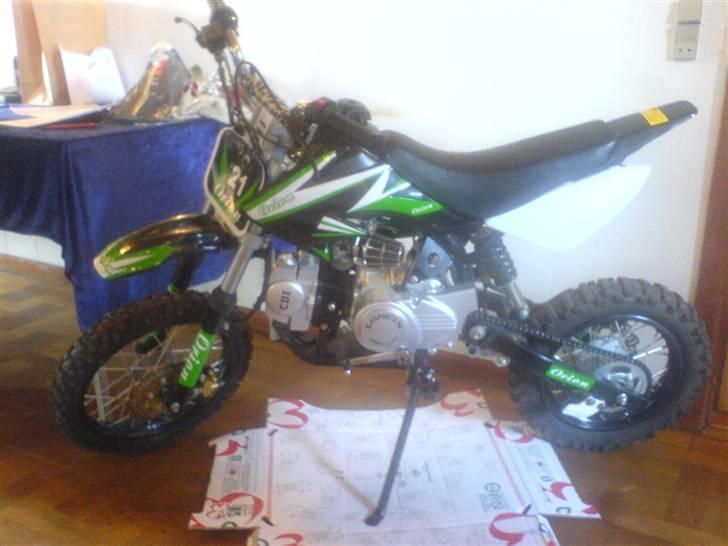 MiniBike dirtbike 125cc byttet/hot - da jeg fik den på dagen billede 6