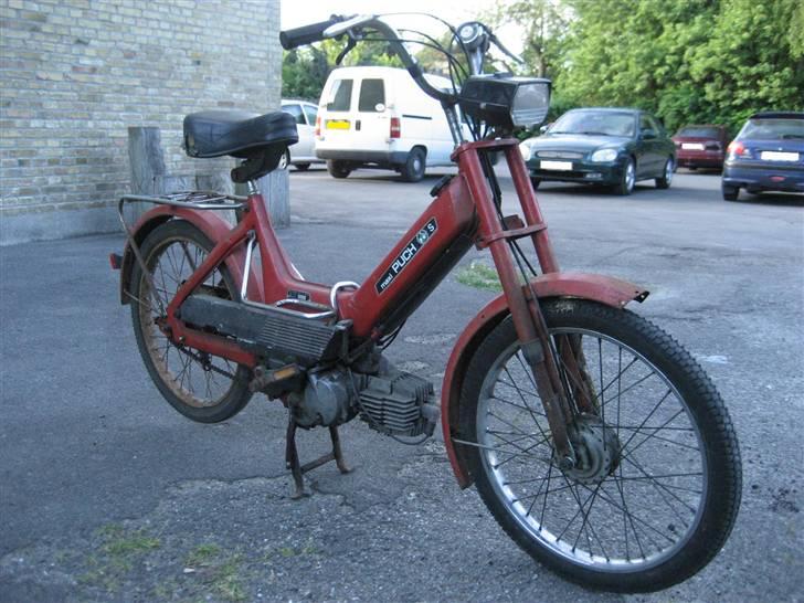 Puch Maxi P Chopper - FØR OMBYGNING: Som hun stod, morgenen efter jeg købte hende. billede 6