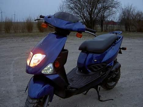 PGO T-Rex - SOLGT!!!! - når den nu står der  i al sin pragt er den blevet flot men jeg er nu stadig ikke ked af at jeg skal af med den for jeg vil jo have mig en G-Max og den kan jeg virkelig godt li! det er seriøst godt design fra PGO selv om det minder enormt om SpeedFighten! billede 10