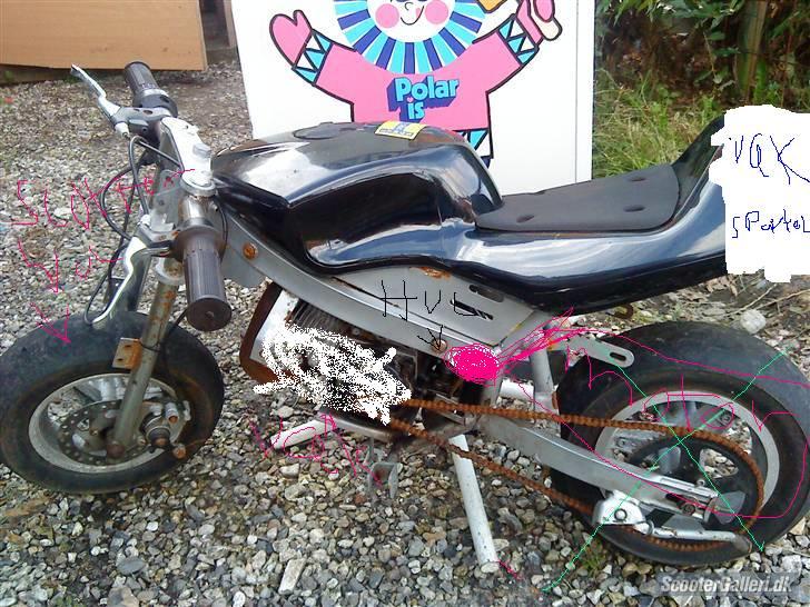MiniBike Pocetbike // SOLGT - dette er en lille paint maling af hvordan det nogenlunde kommer til at se ud  billede 1