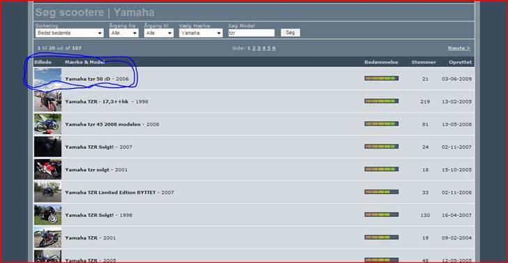 Yamaha tzr 73,5 byttet - bedst bedømte tzr på sg :D   billede 14