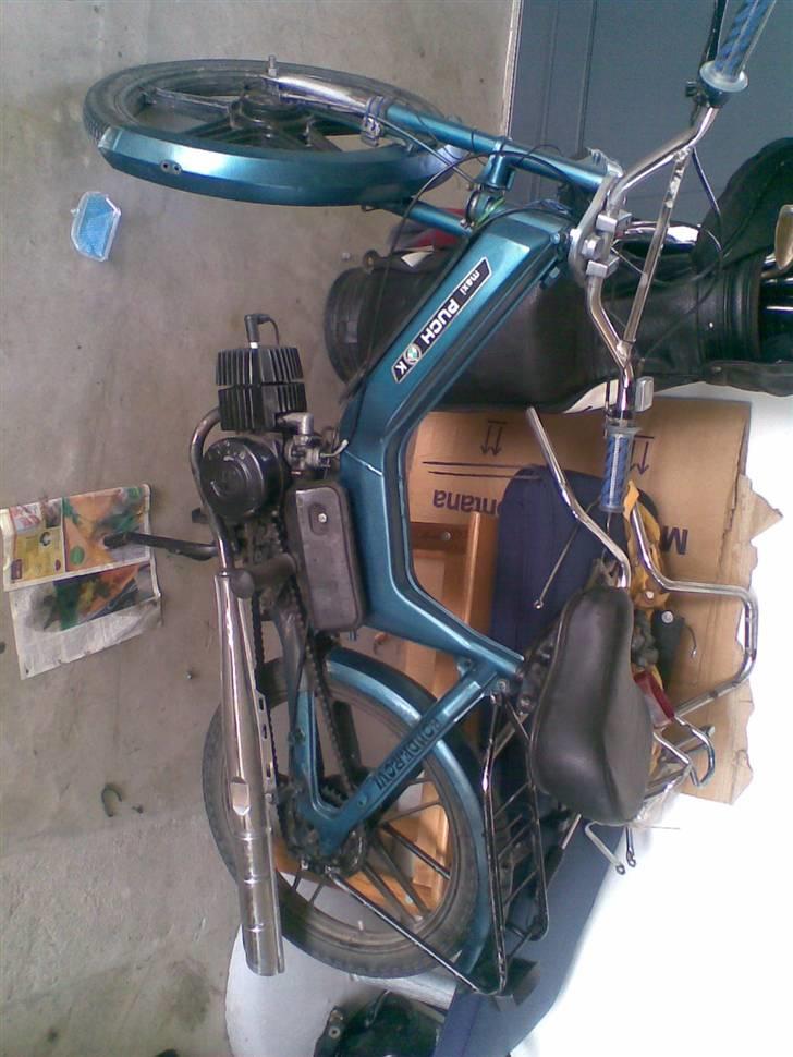 Puch Maxi K ""Solgt"" - Så har den fået std. skærme og original sæde. billede 14