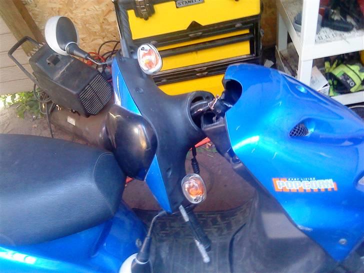 CPI popcorn™<(TL)> solgt - ja nogle svin kunne ikk lade den være så de brakkede styret over og flækkede lidt af skjoldene og nu vil den heller ikk starte mere billede 11