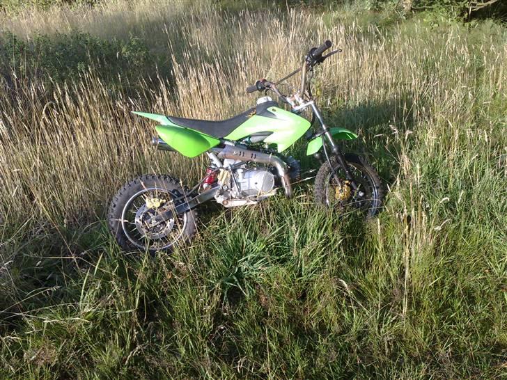 MiniBike 124cc dirtbike BYTTET! billede 4