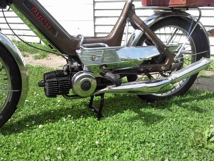 Puch Maxi K "BruneBisse" - Blank Biturbo. Kanon udstødning til 50ccm maxi. god effekt, og ikke meget lyd! billede 9