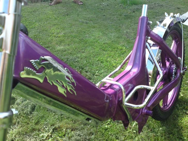 Puch Maxi p - Skull emblem i krom billede 7