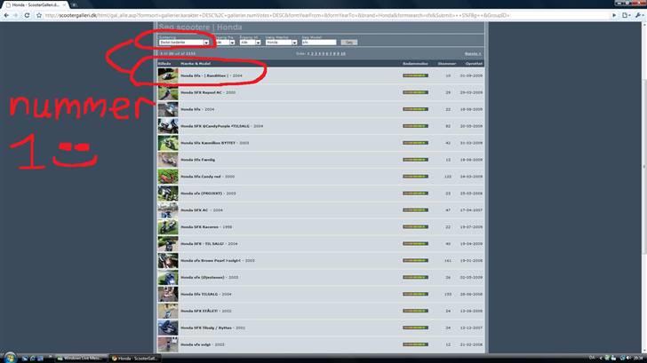 Honda Sfx - Banditten - Min sfx ligger nummer 1 i bedst bedømte under honda sfx. og nummer 11 over alle scootere ;D billede 14
