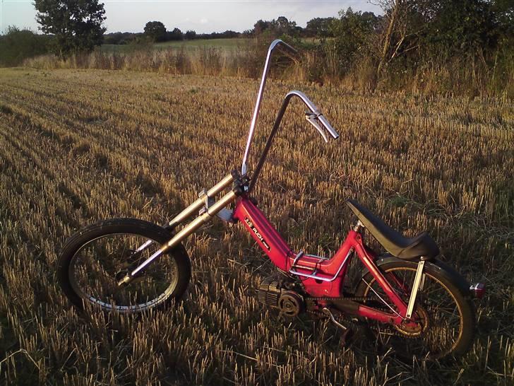 Puch Maxi P Chopper - Det høje styr manglede desværre længere kabler! :-( billede 15