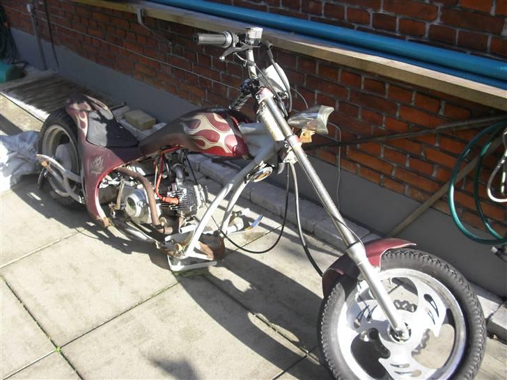 MiniBike Chopper 110cc <(Solgt)> billede 2