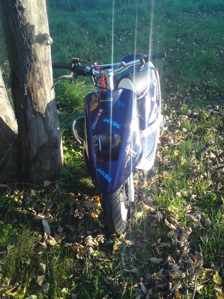 Yamaha jog FS PR Byttet - Kølerslanger & ledningerne kabler osv bliver lagt i skjoldene når jeg gider, ja det er grimt. billede 5