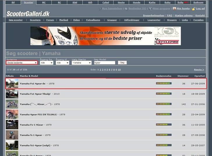 Yamaha Fs1 4gear dx  billede 13
