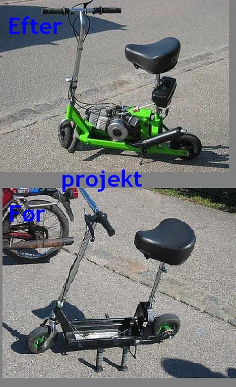 MiniBike                 Løbehjul  - før og efter hele projektet  billede 2