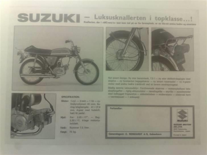 Suzuki K50 4-gear. Solgt billede 12