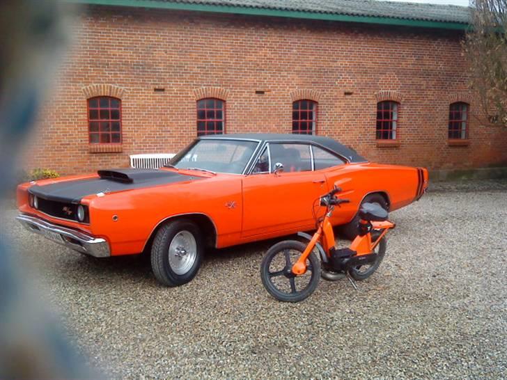 Vespa ciao  - det orange lyn og min storebrors bil billede 12