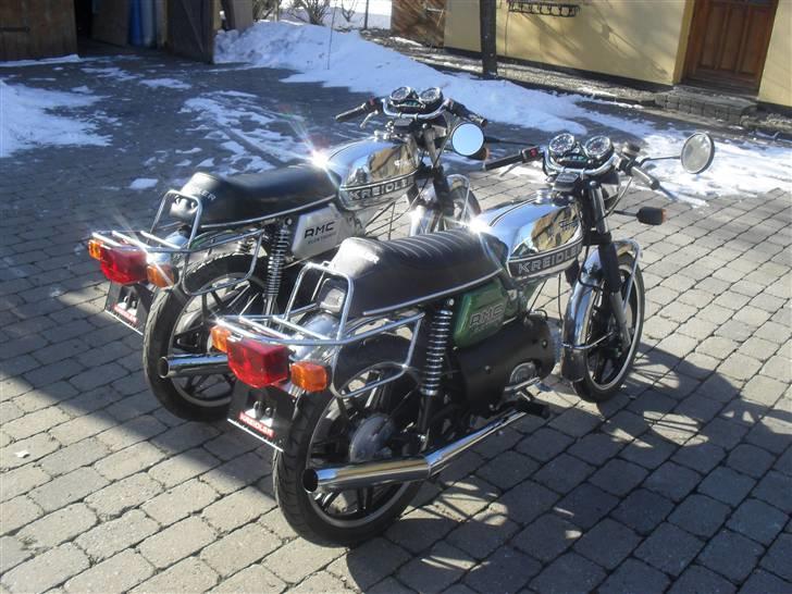 Kreidler Rmc Elektronik GP.  - og her sammen med min kører hele året rundt kreidler :) billede 14