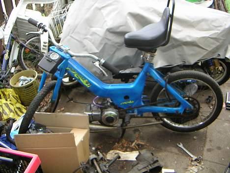 Puch               maxi  - se det er min maxi og det er ikke en fak man kan se min cpi pop ved siden af den og alle mine easy rider dele ved siden af og jeg har gruppe billeder bare ikke lige med min easy rider men med min gamle monza. billede 20