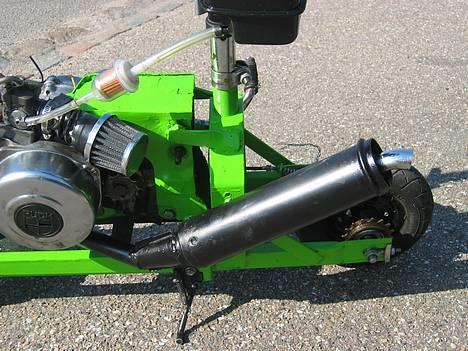MiniBike                 Løbehjul  - min nye udstødningen den er bare for vild ! billede 16