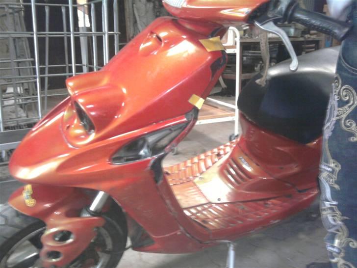 Yamaha spy (under ombygning) - billedere efter en ven kørte galt på den hvor den fik flere skader og en skæv forgaffel billede 9