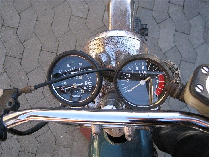 Yamaha Fs1 4 gear - Originalt Yamaha speedometer. billede 6