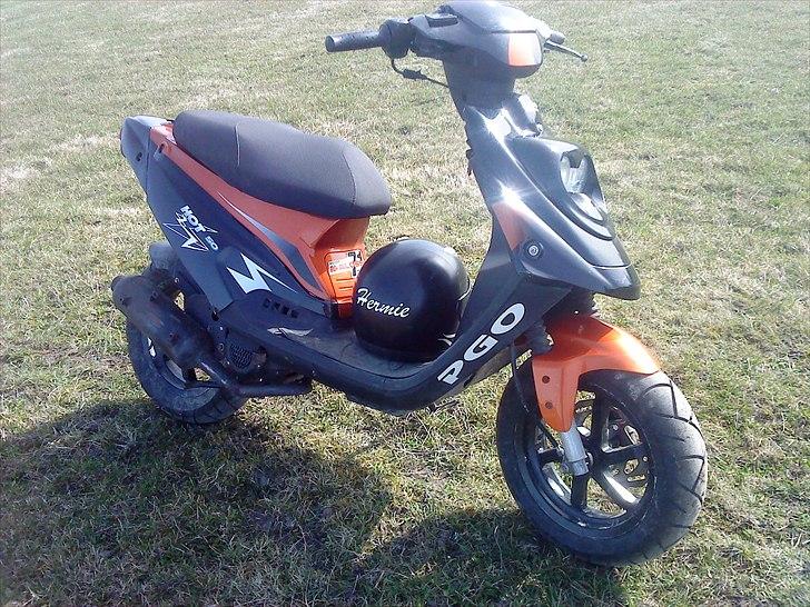 PGO hot 50 sort/orange  SOLGT billede 4