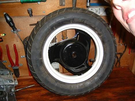 Yamaha Jog FS ( Solgt ) - Bagfælgen!! Syndes selv det er blevet meget nice..! billede 14