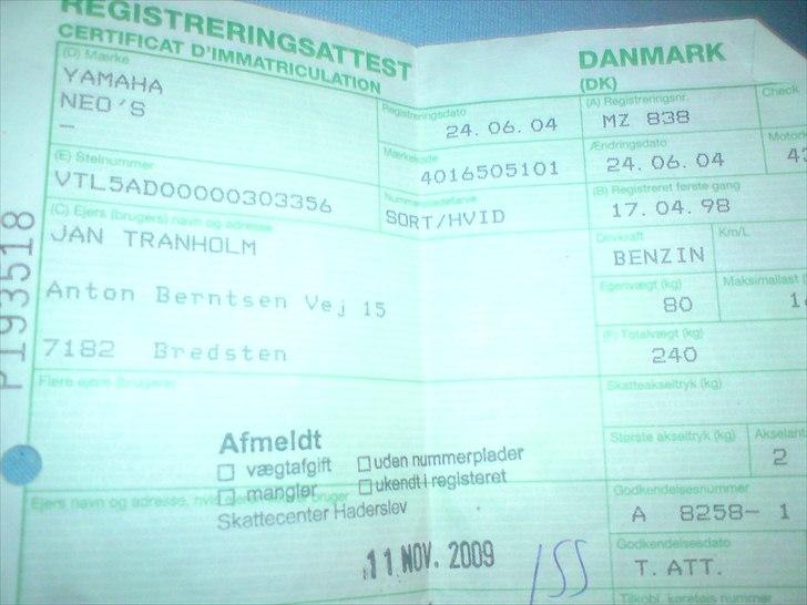 Yamaha Neos SOLGT billede 10