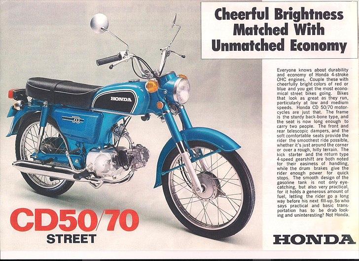 Honda Cd50k1 - Skal gerne komme til at ligne denne, bare med Danske blinklys. billede 9