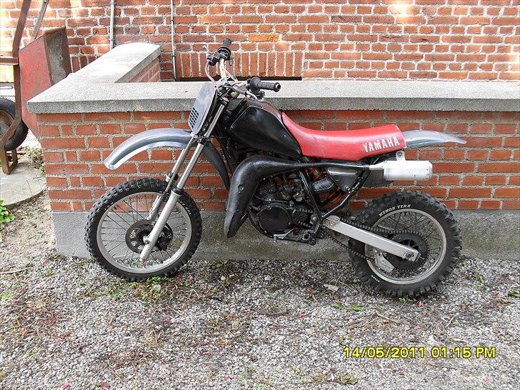 Yamaha yz80 (lav) super motard - sådan så den ud da jeg købte den billede 14