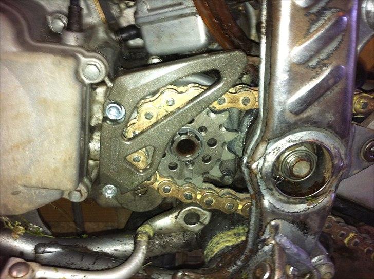 Kawasaki Kx 125 - Ny kæde-Tandhjul og kædeskærm  billede 8