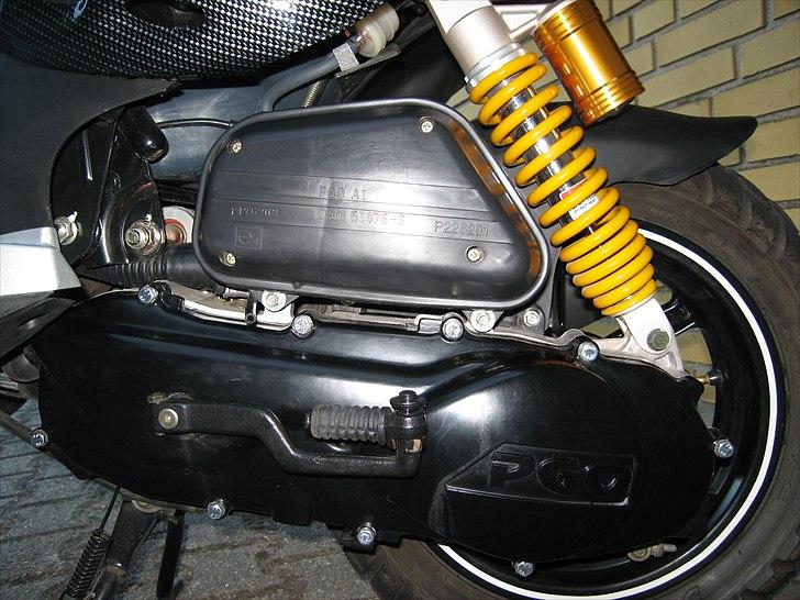 PGO PMX  Naked - Gas støddemper, kickstarter-skjold & Luftfilter. billede 8