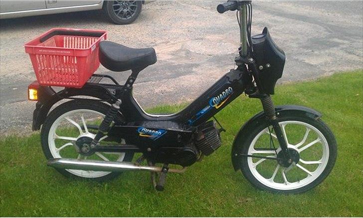 Tomos Quadro A35 - ingen kværn uden kasse bagpå. desværre ik en grøn mælkekasse men ka være den kommer billede 6