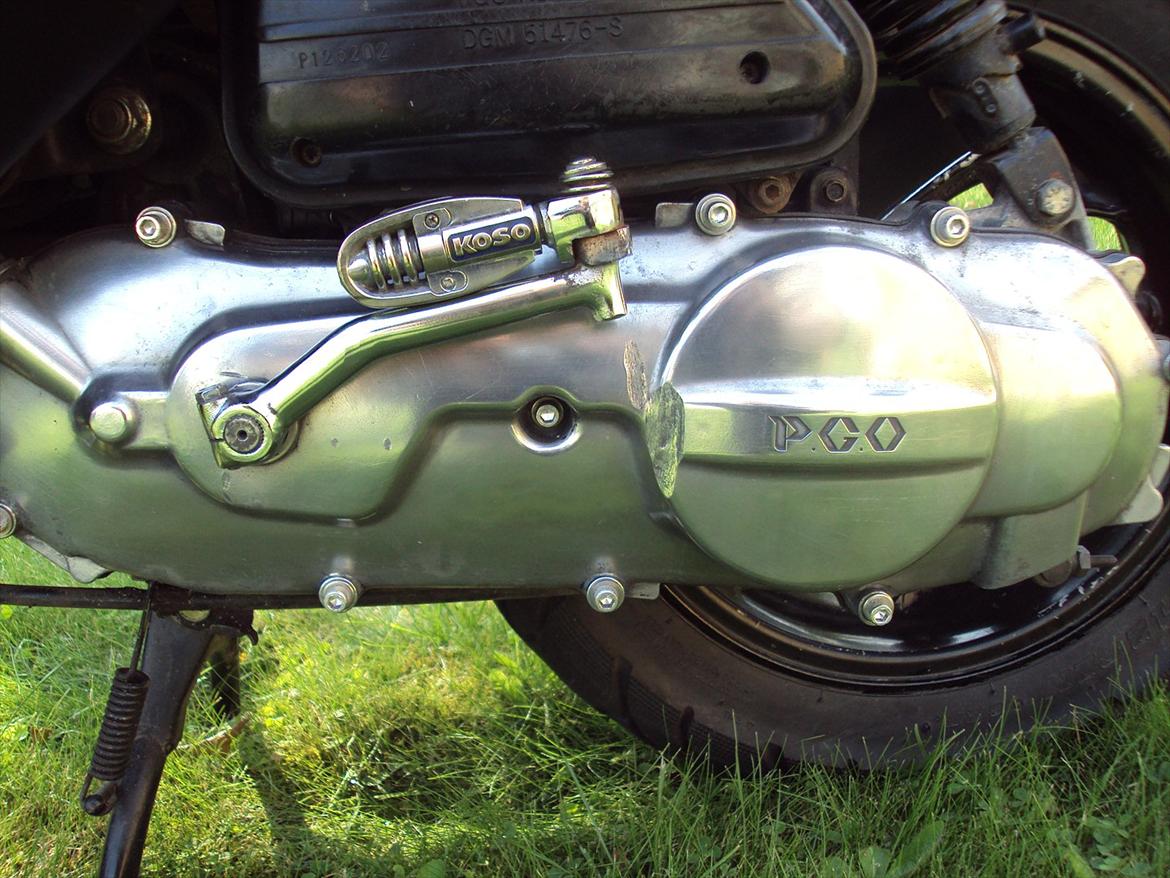 PGO Dr. Big SOLGT - Poleret kickstarterskjold billede 10