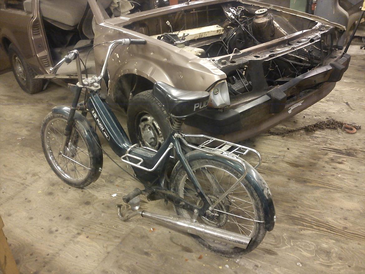 Puch maxi k projekt - den lignede bilen lige til skrotten;) billede 9