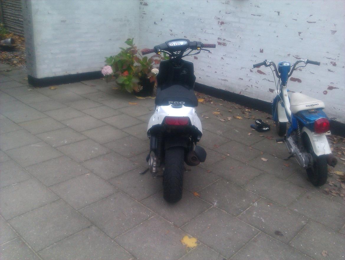 PGO Hot50 AC - SD - Med standard styr, taget hos Mads sammen med Sunes FZ :). billede 7