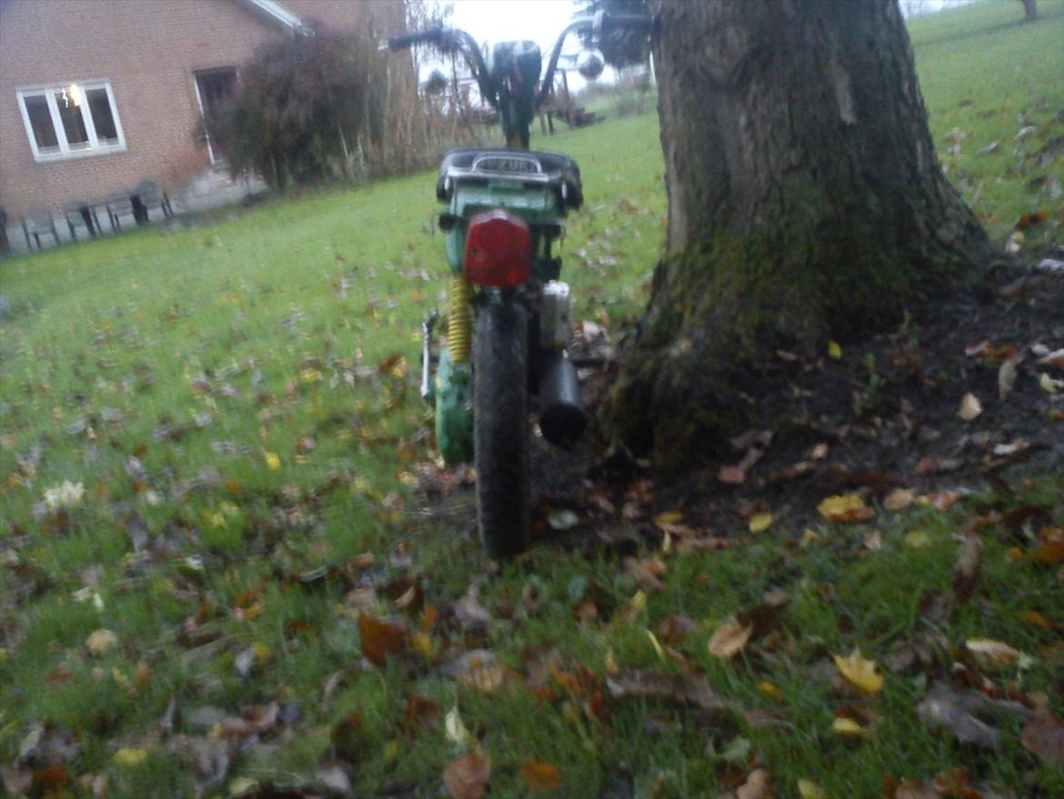 Suzuki FZ 50 - En lille John Deere grøn FZ-50 :)
Der kommer flere billeder.
Set bagfra. billede 1
