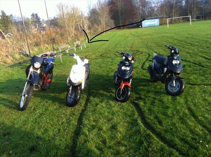 Gilera Stalker bygget om til bane - gamle billeder - Gilera Stalker 2 hot 50 Suzuki RMX billede 1