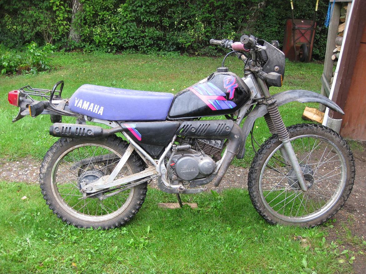 Yamaha DT 50 MX - Sådan så den ud da jeg hentede den i 2011. billede 3