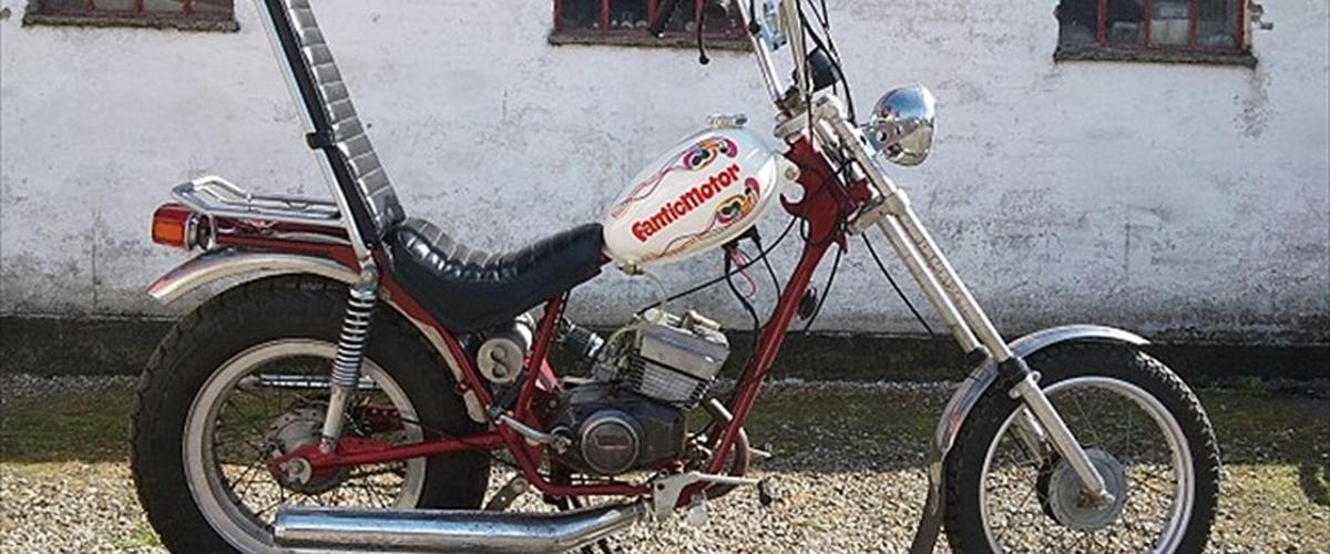 Fantic Chopper 1976 Den står næsten hel original
