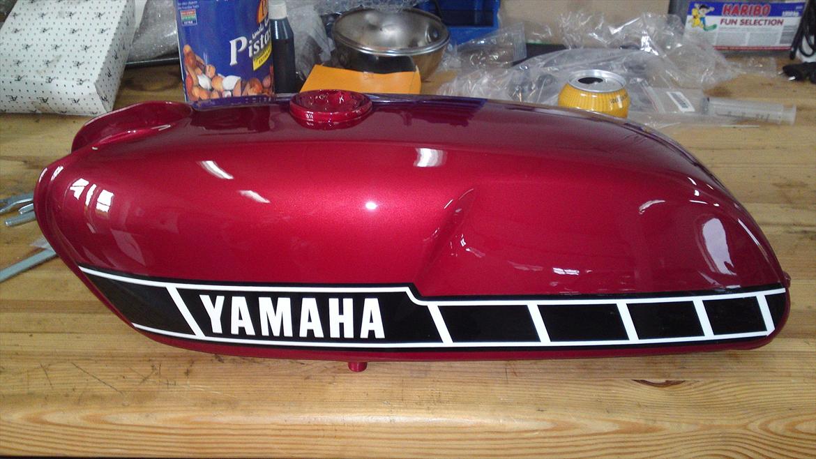 Yamaha FS1 K1 4 Gear - Så er tanken lakeret. billede 7
