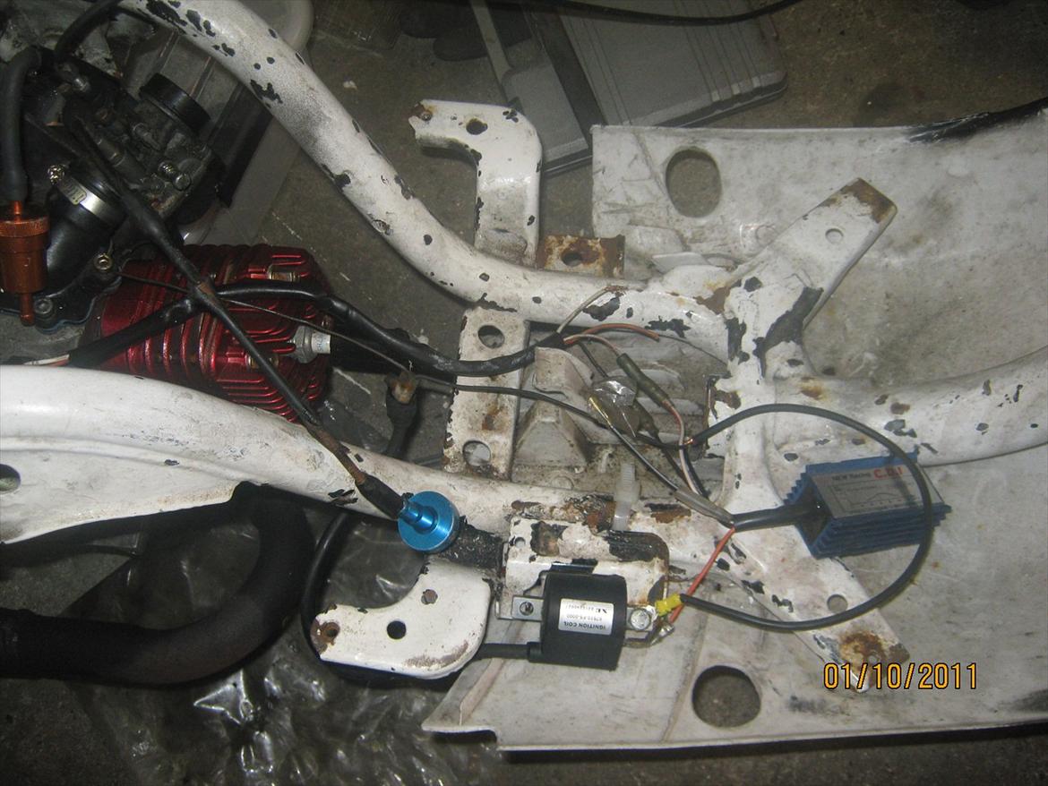 Yamaha jog fs - her er det hjemmelavet ledningsnet billede 5