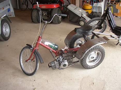 Puch 3hjulet dragster(Skrodet) - Det er en vild maskine billede 1