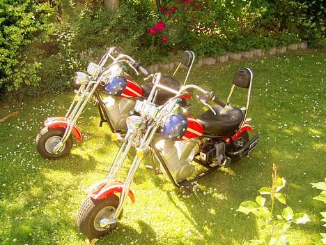 MiniBike 2xMini Harley [Solgt] - De 2 mini Harleyer ved siden af hinanden billede 6