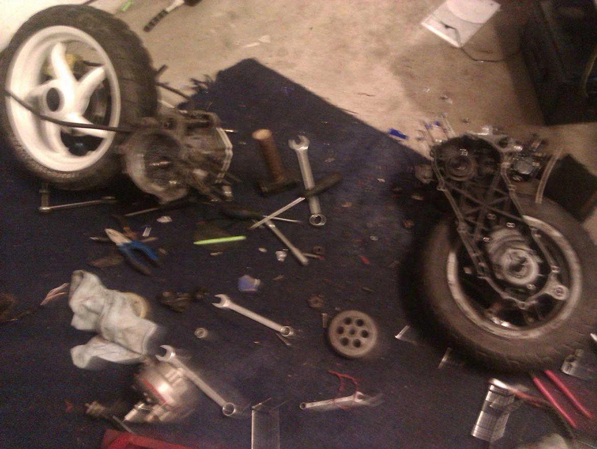 Yamaha jog as - laver om fra kort mina til lang mina billede 10