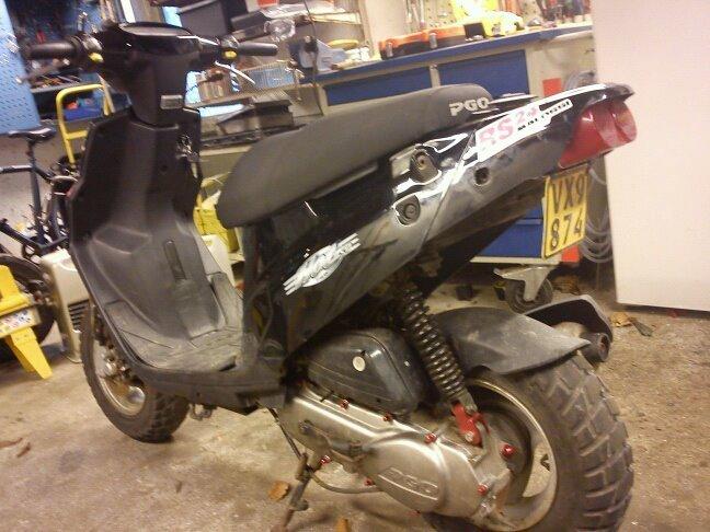 PGO Hot 50 TILSALG TJEK MARKED - Sådan så den ud da jeg købte den. billede 6